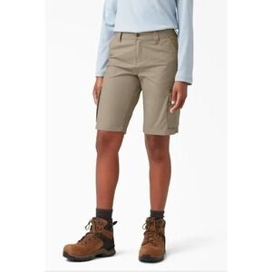 Dickies Women's Ripstop Cargo Shorts‎ -size 10/30 DSRT Sand MSRP$37.99